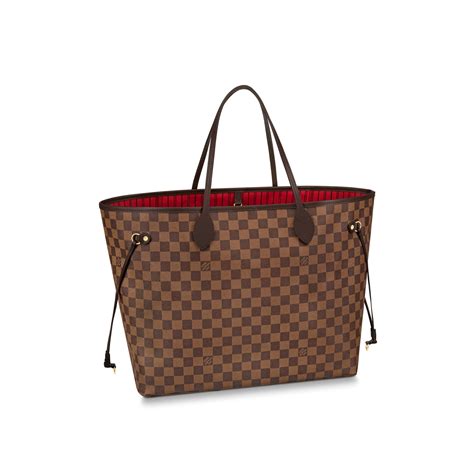 louis vuitton neverfull gm damier ebene brown tote bag|louis vuitton damier tote bag.